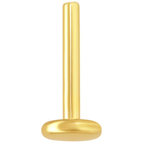 14K Internally Labret Stud without Attachment