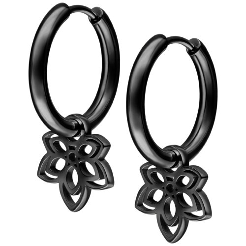 Little Flower Hoop Earrings