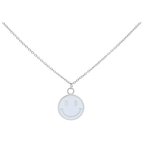 Little White Smiley Kette