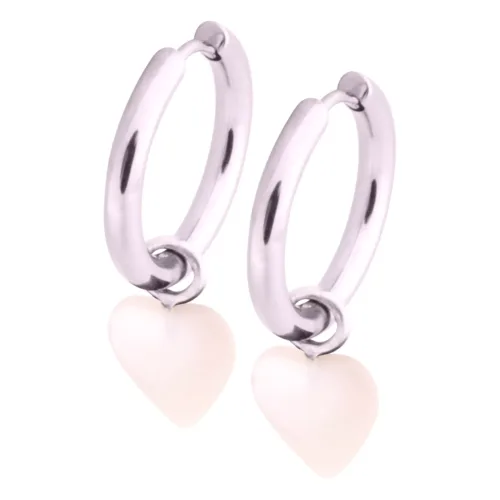Little Heart Hoops White