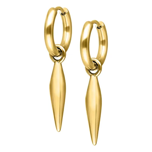 Little Bullet Hoops - Golden Metal