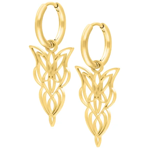 Little Elves Hoops - Golden Metal