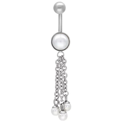 Dangling Synthetic Pearl Bananabell