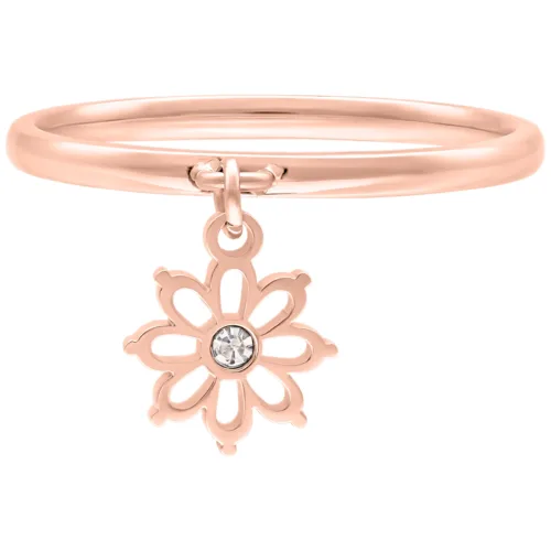 Dangling Flower Ring - Rosegold