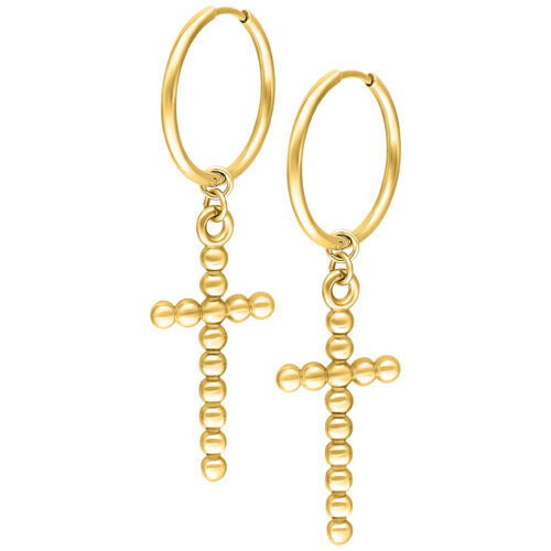 Bubble Cross Hoops Pairs
