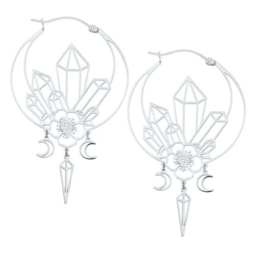 Oracle Hoops - Silvercoloured Metal