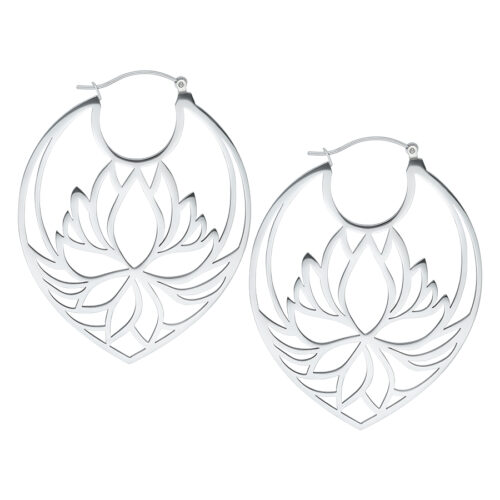 Lily Hoops<!--6167f51c43f8e--> - Silvercoloured Metal