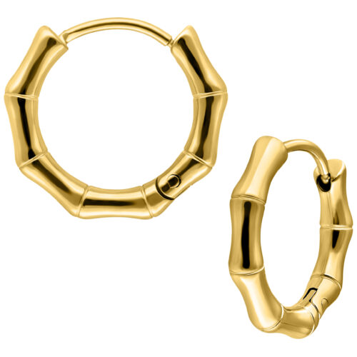 Little Basic Bamboo Hoops Pairs 10 mm