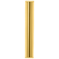 Goldenes Innengewinde-Stab Piercing 16mm Goldenes Piercing mit Innengewinde auf weißem Hintergrund, 16mm Länge