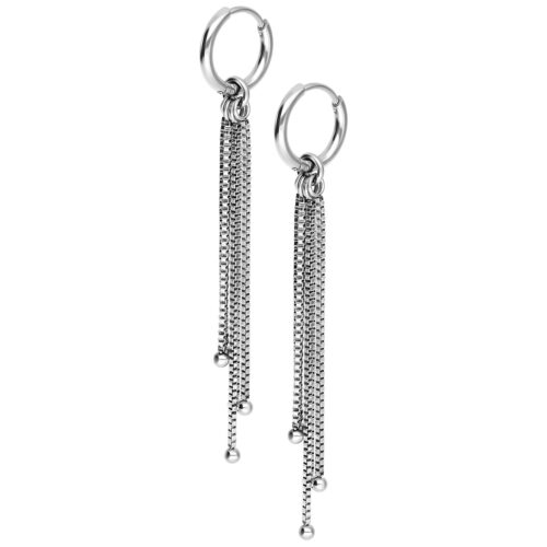Little Square Venezia Chain Hoops (pair)