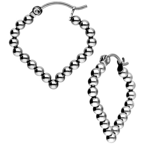 Bubble Polygon Hoops (Paar)