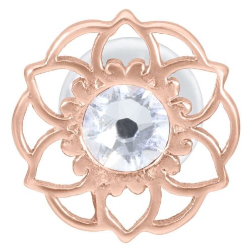 Mandala Flower Push-Fit Labret Stud<!--6357dabdd9b56--> - Rosegold