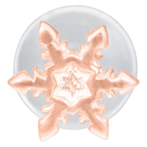 Snowflake Labret Jewellery<!--6357da65dc835--> - Rosegold