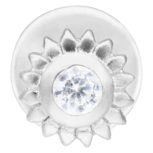 Ice Flower Labret Jewellery<!--6357dad05db93--> - Silvercoloured Metal