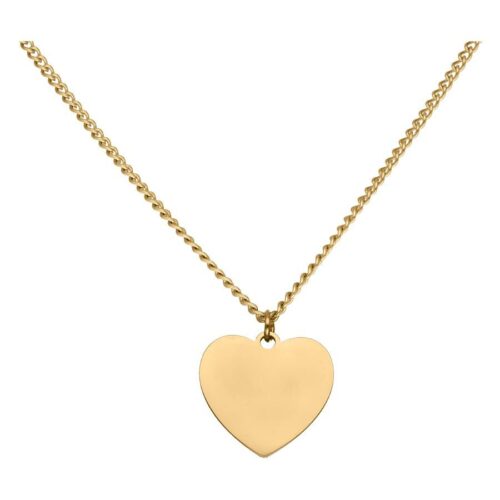 Engravable Basic Necklace<!--615eb89d80a93--> - Golden Metal