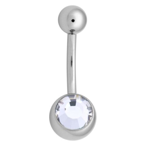 316L Stainless Steel Jewelled Belly Bar<!--63b55aeeec2f3-->