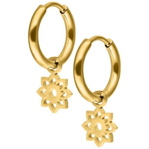 Mini Flower Hoops Pair