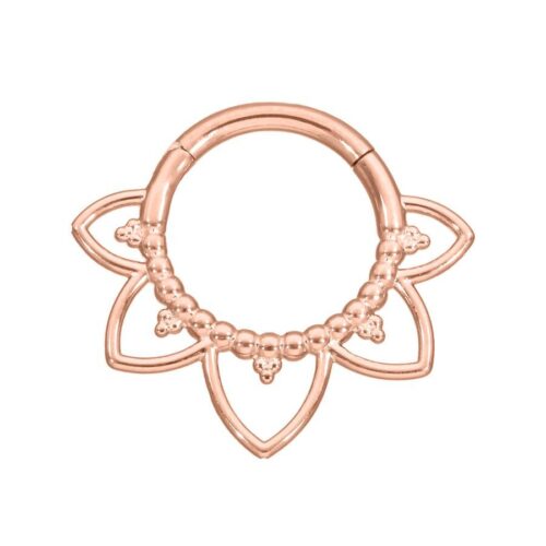 Oriental Flower Clicker <!--636e792f58014--> - Rosegold