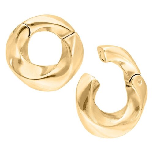 Twisted Ohrgewichte - Golden Metal