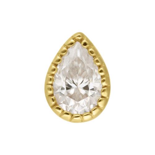 14K Perfect Fit Moissanit Drop Attachment