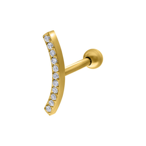 Earbarbell Crystal Bow in titanio