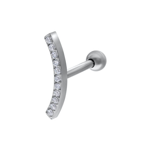 Earbarbell Crystal Bow in titanio