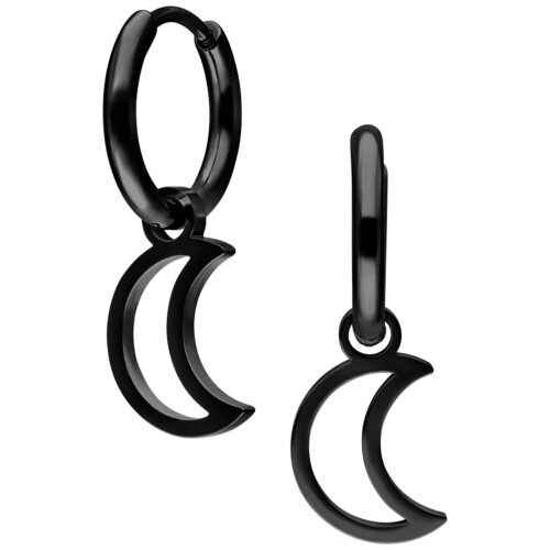 Mini Moon Hoops Pair