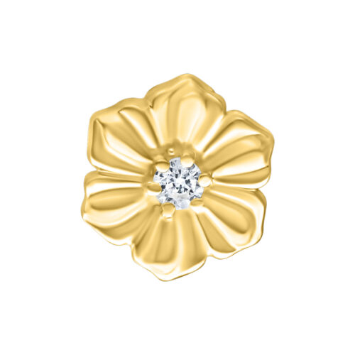Push Fit Hibiscus Attachment for Bioplast - Golden Metal