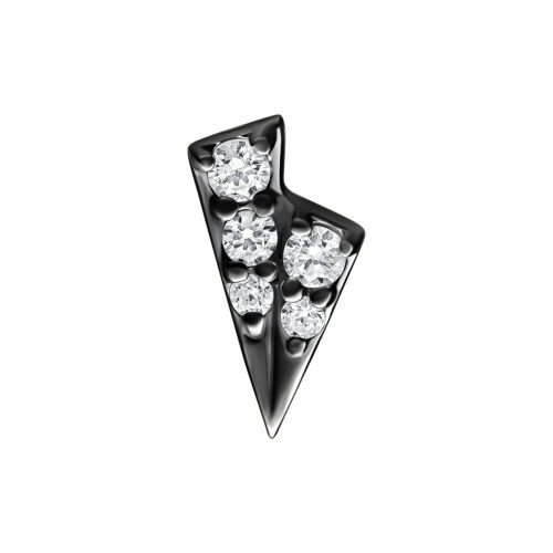 Push Fit Double Tricorne Attachment for Bioplast - Black Metal