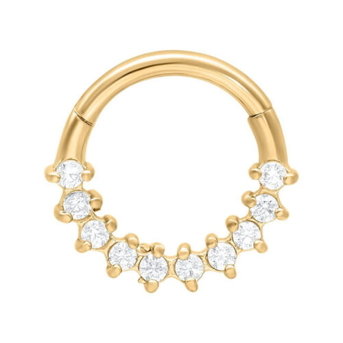 Glamorous Septum Clicker - Golden Metal