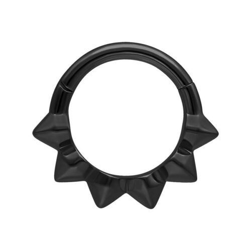 Stainless Steel Cone Clicker Ring <!--6399e95998f65-->