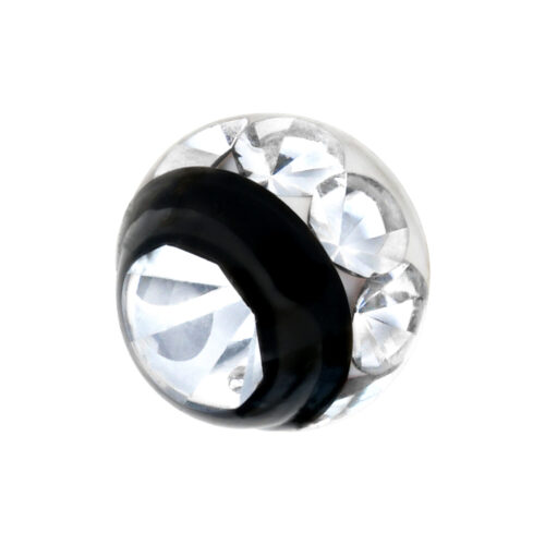 Sealed Multi Jewelled Side - Black Metal