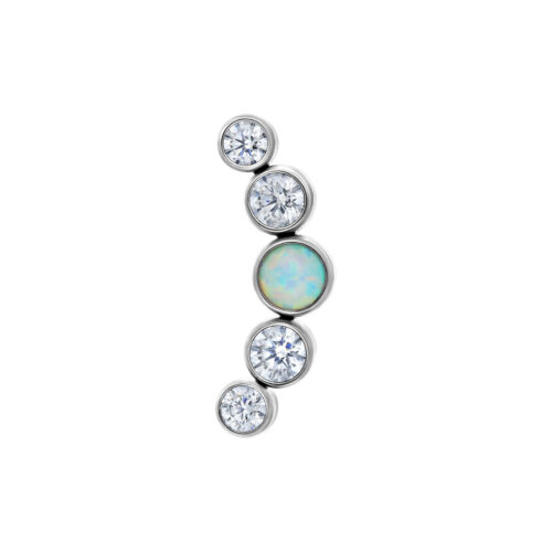 Push Fit Curved Synthetic Opal Aufsatz