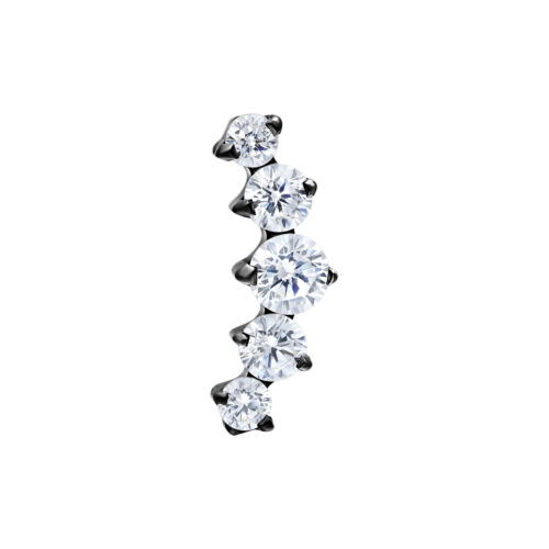 Push Fit Curved 5 Crystal Aufsatz
