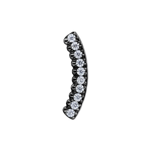 Push Fit Crystal Arch Aufsatz - Black Metal