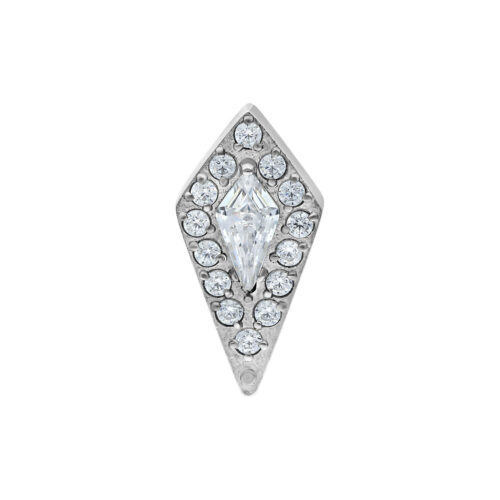 Push Fit Crystal Shield Aufsatz - Silvercoloured Metal