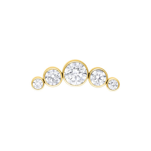 Push Fit 5 Crystal Bow Aufsatz - Golden Metal