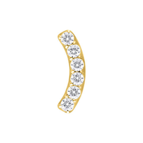 Push Fit 6 Crystal Bow Aufsatz - Golden Metal