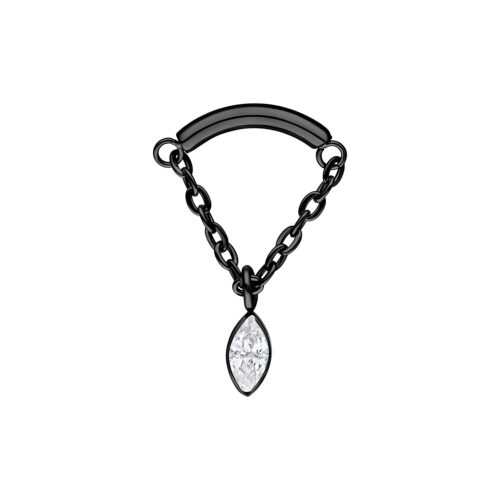 Crystal Triangle Hidden Helix Push Fit Attachment
