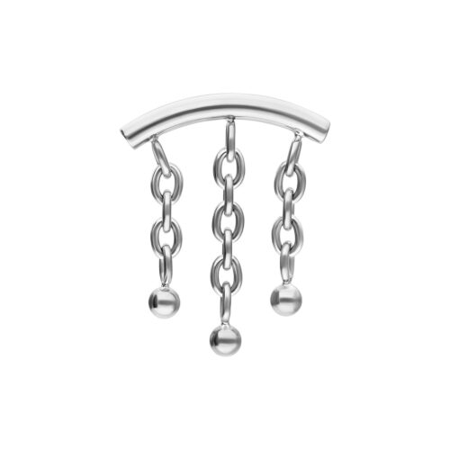 Chain with Bubble Hidden Helix Push Fit Attachment