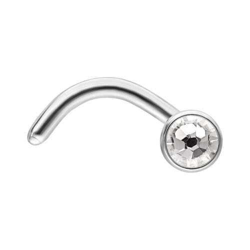 Internally Jewelled Nostril Stud
