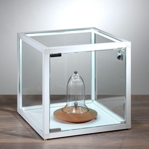 Cubo espositore Bianco con illuminazione a strisce LED