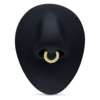 18k Hinged Row of Crystals Ring 18k Hinged Row of Crystals Ring