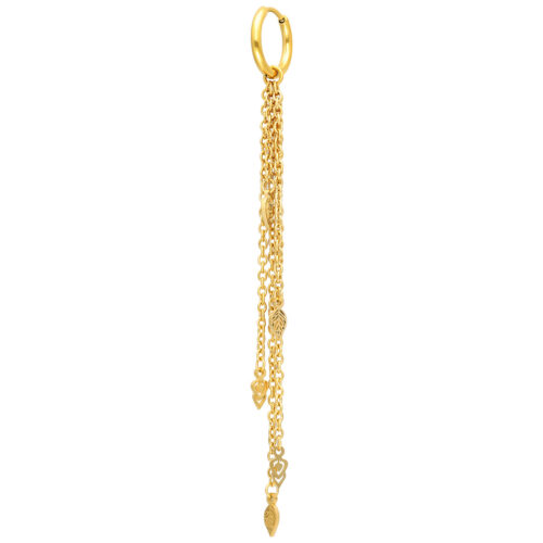 Falling Leaf Hoops Pair