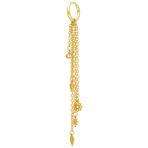 Bohemian Dangling Hoops Pair
