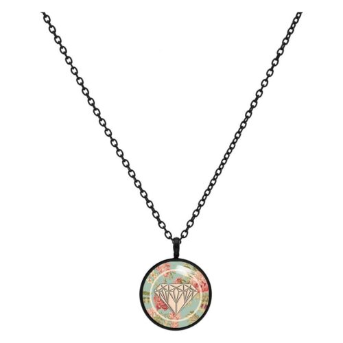 Diamond Roses Mint Necklace