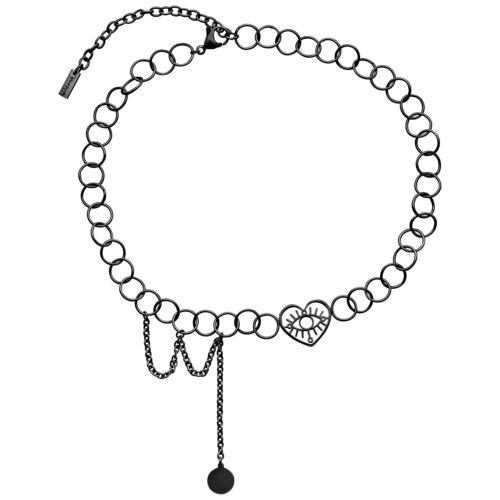 Heart Eye Choker - Black Metal