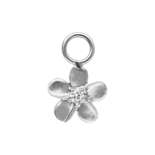 Flower Pendant - Silvercoloured Metal