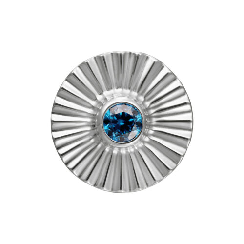 Titan Zirconline® - Push Fit Turquoise Crystal Horizon Attachment - Or blanc