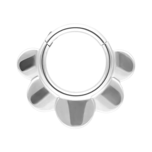 Half Flower Clicker - Or blanc